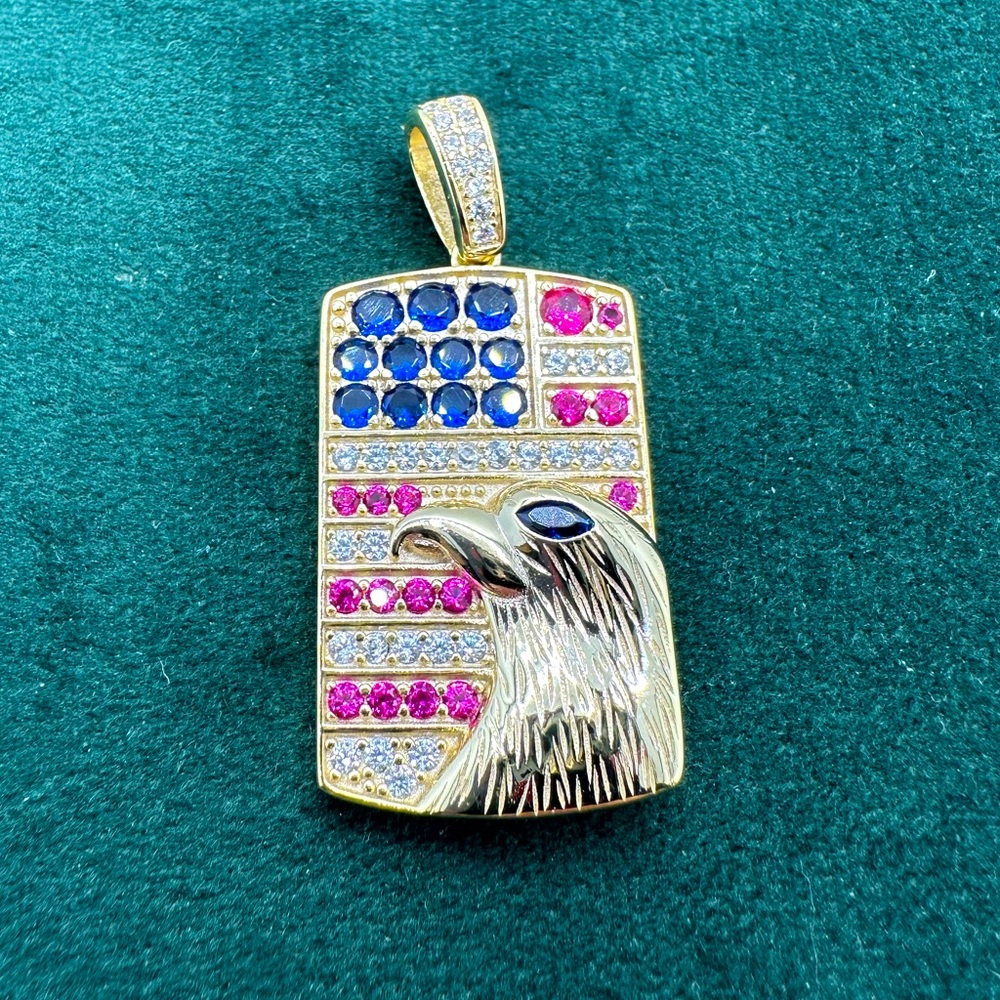 Patriotic Eagle Pendant